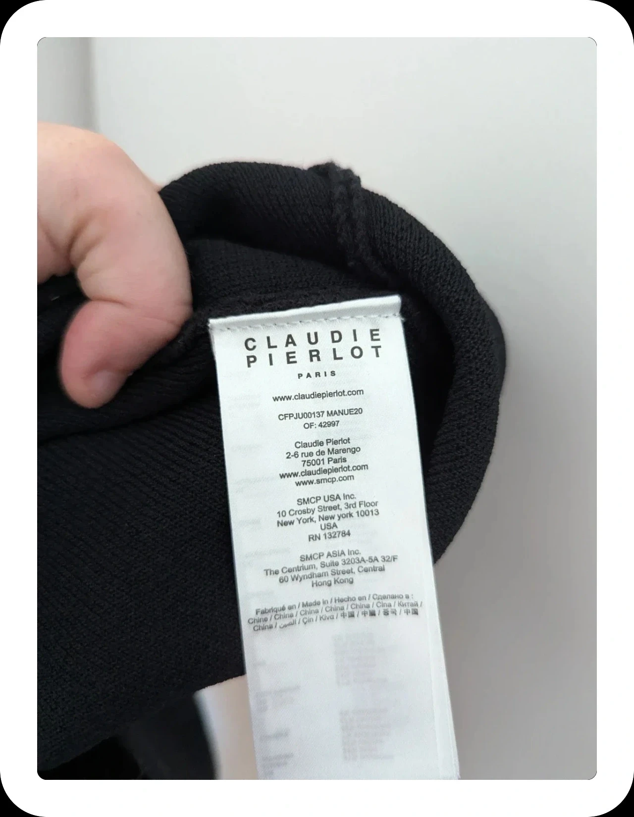 Zwarte korte rok Claudie Pierlot – Nieuw met label (Maat 1 / 36) – photo 7